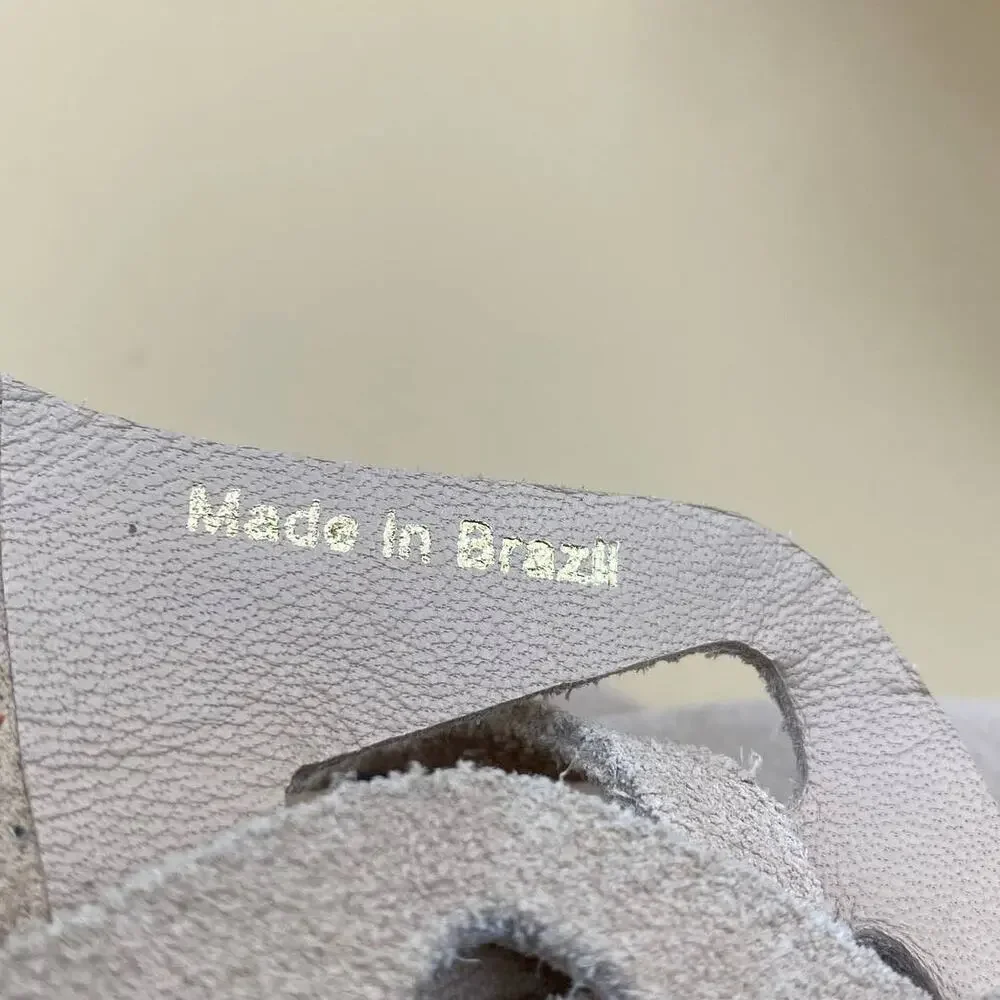 LOEFFLER RANDALL Vivian Lace Up Wedge Sandal  Size 7.5B Natural Tan‎ Slingback - Picture 12 of 15